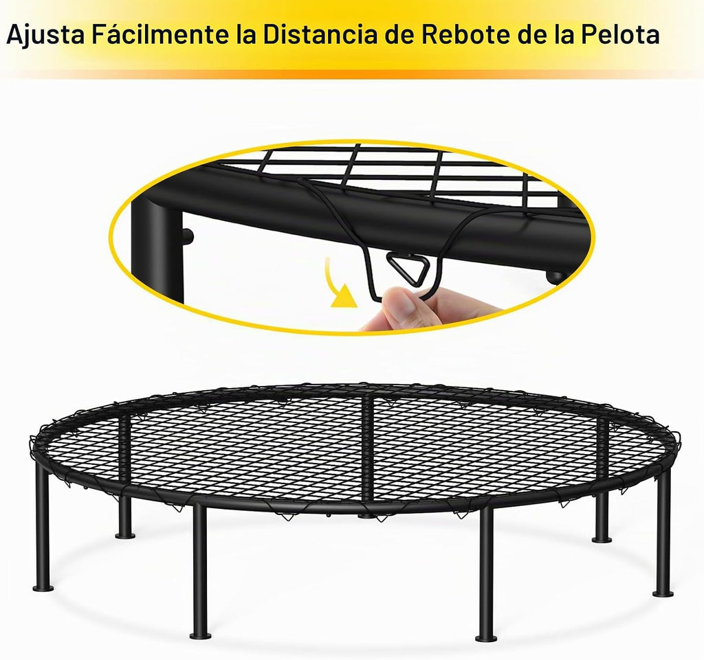 Juegos al aire libre para la familia, juego de pelota de playa, juego de red redonda con red y bolsa de transporte de 3 bolas para patio trasero, playa, parque, césped, deportes al aire libre para
