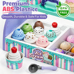 Lehoo Castle Juguetes de helado para niños pequeños de 3 a 5 años, juguetes para niñas de 3 a 4 años, juego de tienda de helados para niños, regalo para niñas y niños de 3, 4, 5, 6 años