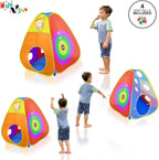 Regalo para niños pequeños y niñas, piscina de pelotas, carpa de juego y túneles para niños, el mejor regalo de cumpleaños para niños de 3, 4 y 5 años, juguete emergente para bebés, juego de puntería