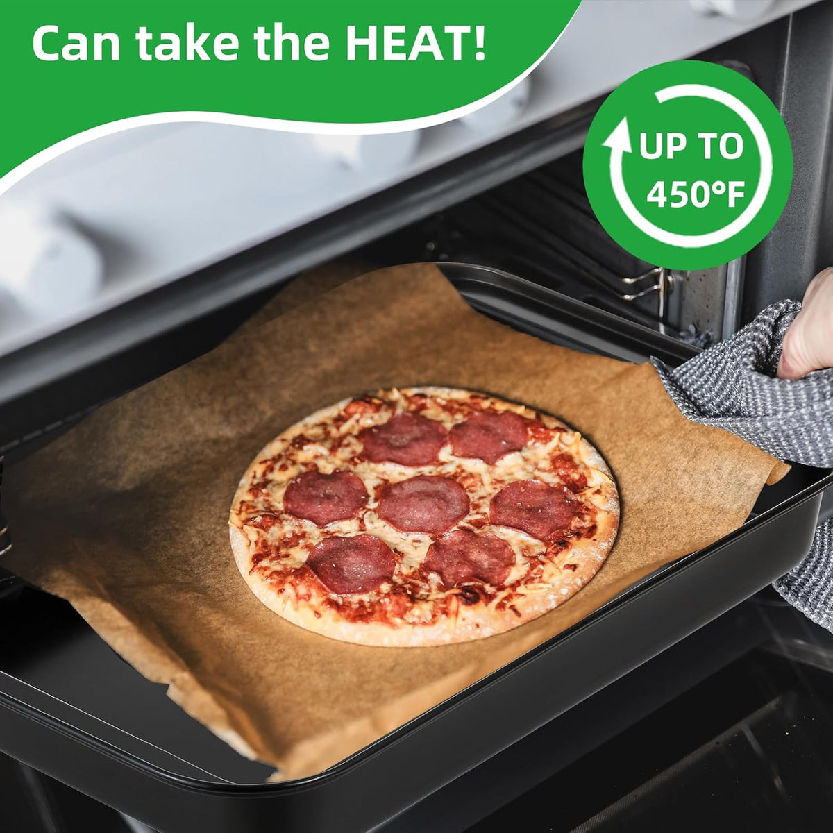 Set de 11 piezas de bandejas para hornear antiadherentes - Bakeware de acero al carbono de grado profesional con recubrimiento premium - apto para lavavajillas, apilable, apto para horno hasta 450°F (negro)