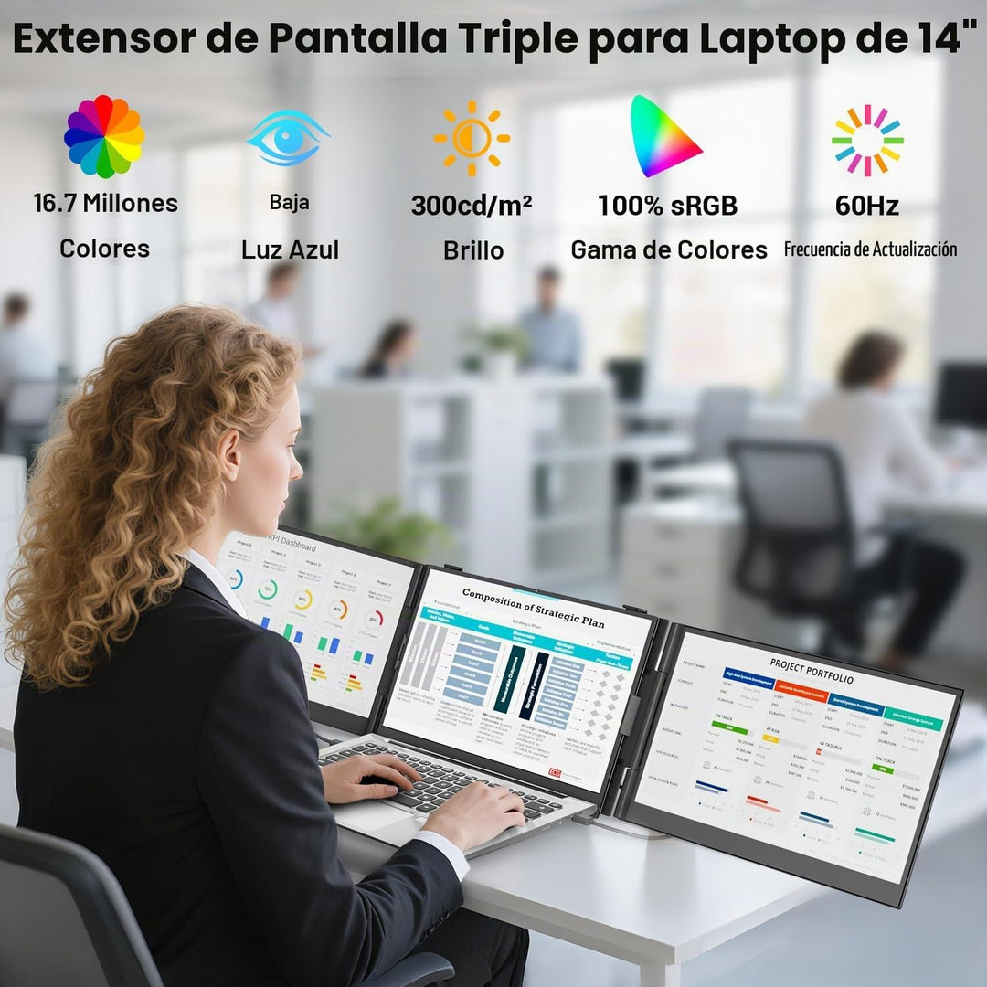 KEFEYA Extensor de pantalla para laptop de 14.2 pulgadas, 2.2 libra...
