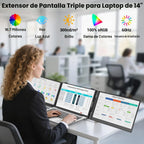 KEFEYA Extensor de pantalla para laptop de 14.2 pulgadas, 2.2 libra...