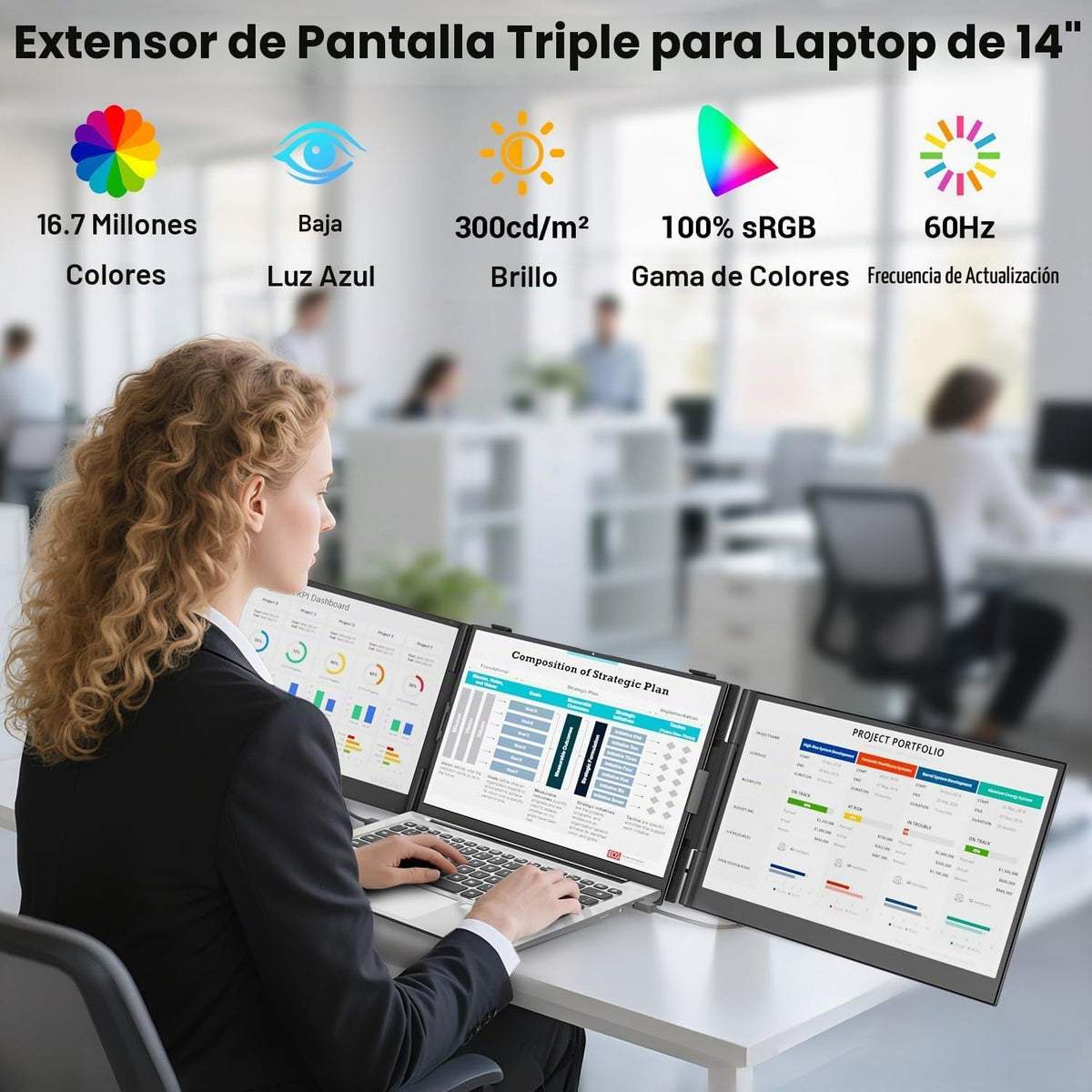 KEFEYA Extensor de pantalla para laptop de 14.2 pulgadas, 2.2 libra...