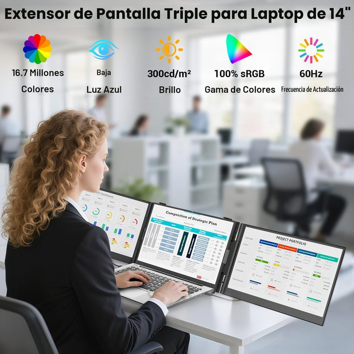 KEFEYA Extensor de pantalla para laptop de 14.2 pulgadas, 2.2 libra...