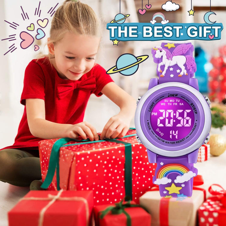 VAPCUFF Relojes impermeables 3D de dibujos animados para niñas con...