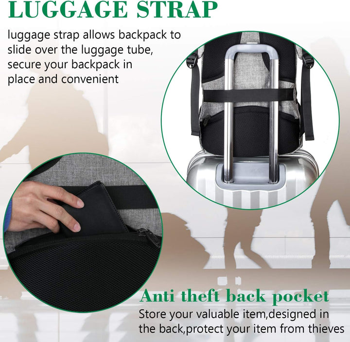 MATEIN - Mochila extra grande de 18.4 pulgadas para laptop, mochila...