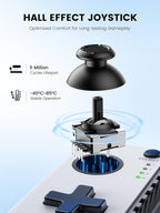 Mocagen MC1 Controlador de Teléfono para iPhone y Android – Agarre ergonómico, baja latencia, compatible con funda, Controlador móvil Bluetooth con joysticks de efecto Hall, Turbo, compañero de viaje portátil para coche/ocio