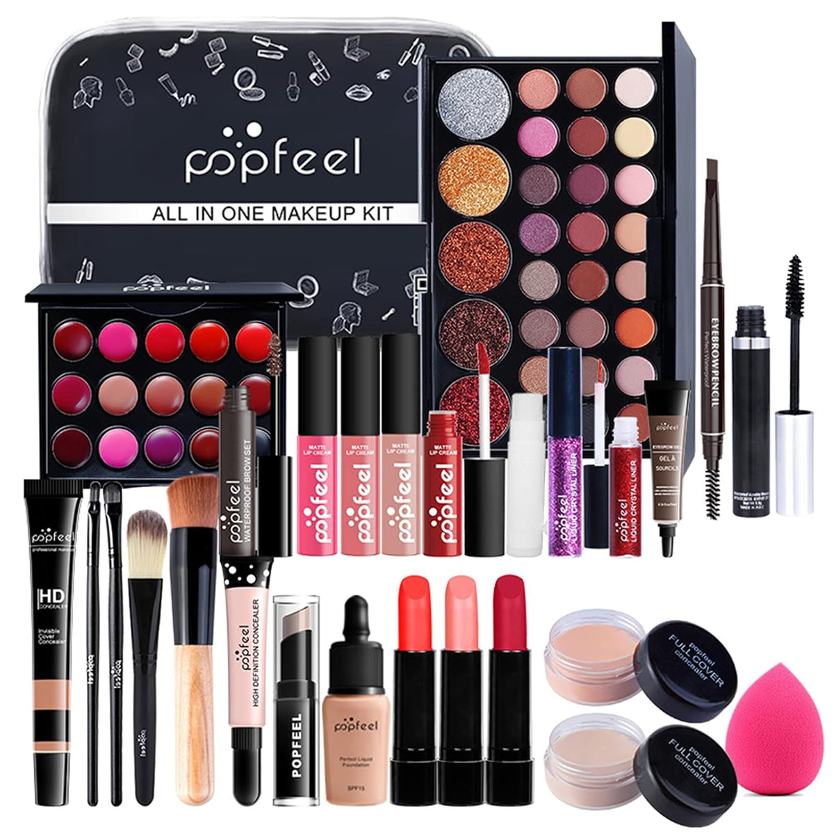 FantasyDay Juego de maquillaje todo en uno para regalo navideño, ki...