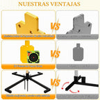 Sistema de soporte de acero AR500, objetivos de rehén de acero de 3/8 pulgadas de grosor con base de soporte estable de 2 x 4, kit completo de disparo con papel de objetivos de 10 piezas para