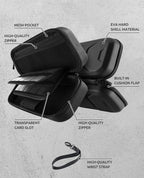 Mumba Funda de transporte para Nintendo Switch OLED y Nintendo Switch 1, [compatible con fundas protectoras] [versión extra] Funda protectora rígida de viaje para bolsa de mano para Blade/Battle/Funda protectora resistente (negro)