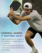 Warping Point Sophon - Raqueta de pickleball con núcleo de espuma de triple respuesta con superficie de fibra de carbono Aero Fusion diseñada para potencia controlada y precisión consistente, cuerpo