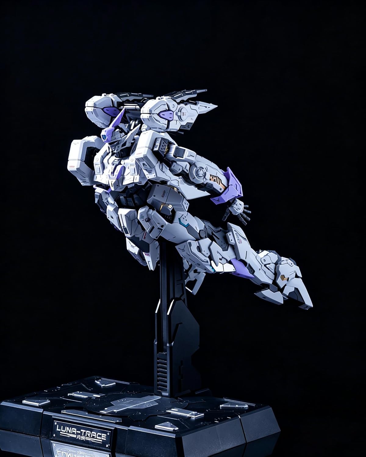 Pipigirl Kit de figuras de acción Mecha de plástico 1/72, sombra de luz de luna, 9.0 pulgadas de alto, kits de modelo para construir, modelo Mecha fácil de ensamblar