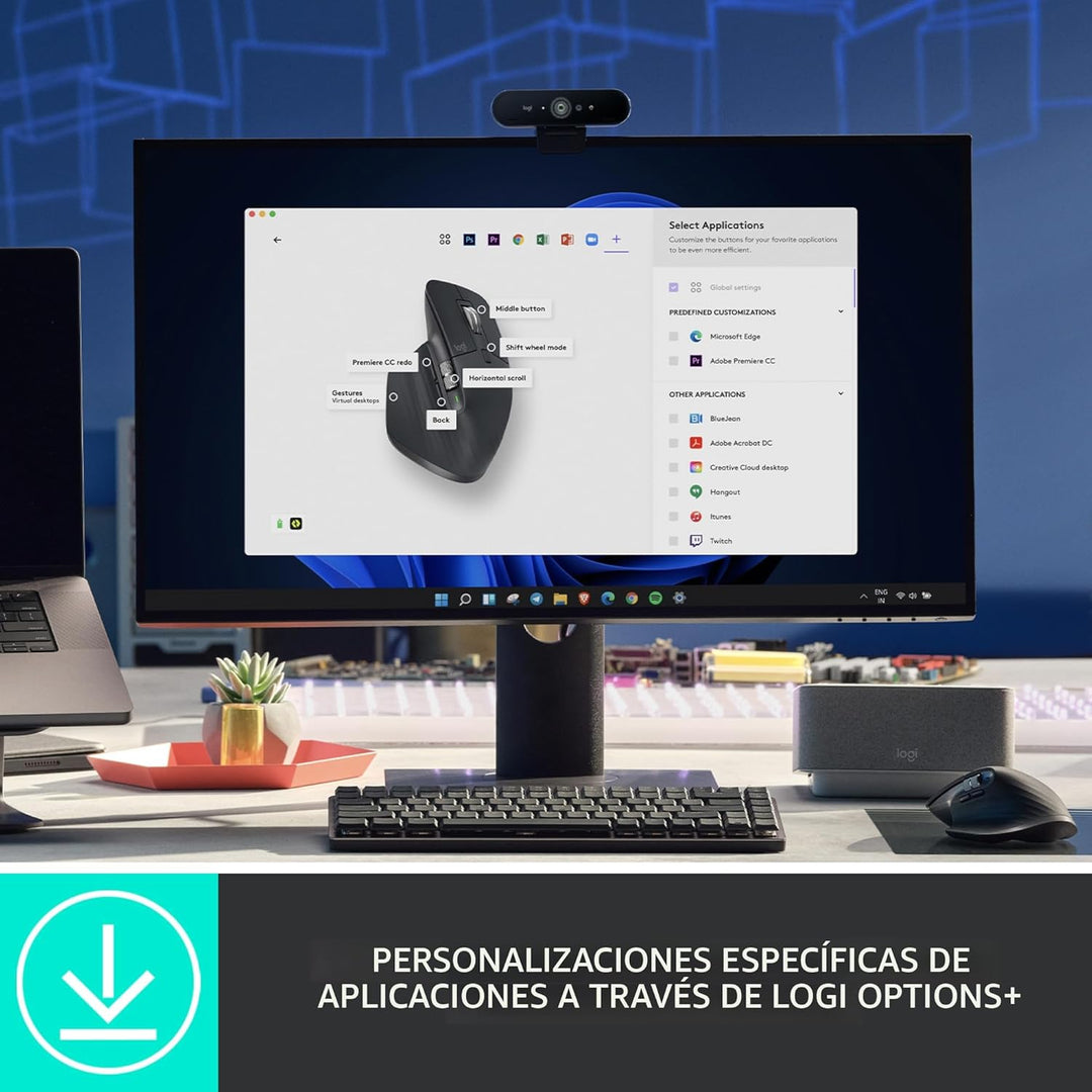 Logitech MX Master 3S Ratón Inalámbrico Edición Estándar con Recept...