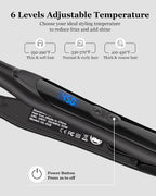 DSHOW - Mini plancha plana de 1/2 pulgada para cabello corto, fino y mediano, Negro