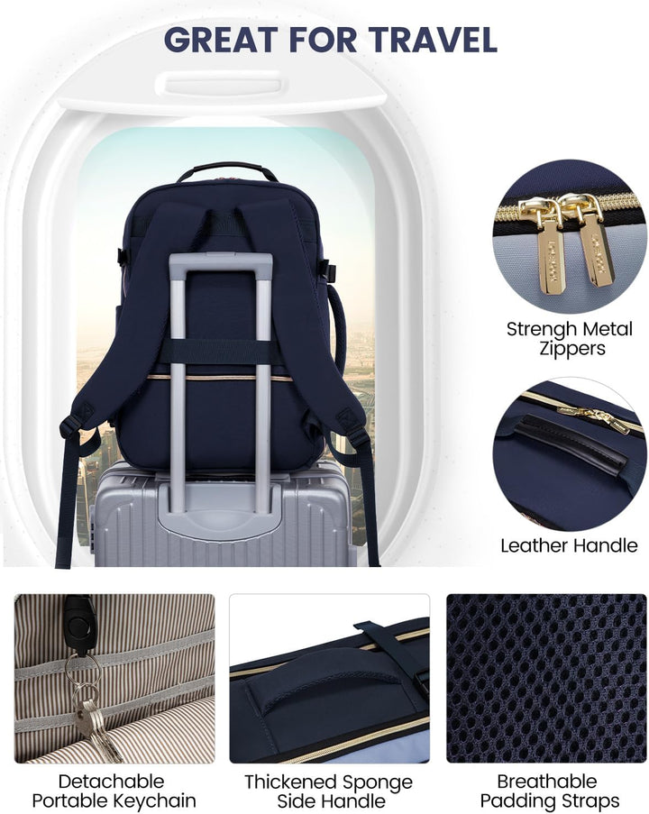 LOVEVOOK Mochila de viaje de 50 litros para mujeres y hombres, equi...