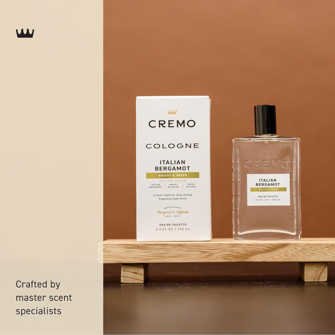 Cremo Colonia para hombres \u2013 Espray de colonia italiana de ber...
