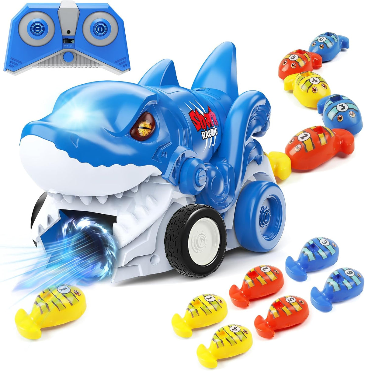 Juguetes para niños Monster Truck Toy Magnetic Remote Control Snake Chain