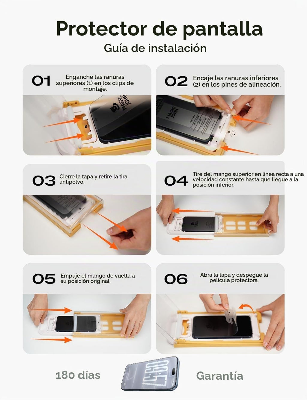 MAGIC JOHN Privacidad mejorada para iPhone 18 Pro Max Protector de pantalla