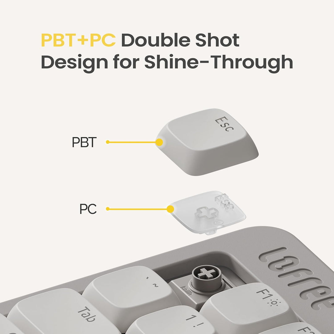 Flow Lite - Teclado mecánico de perfil bajo de 100 teclas, teclado...