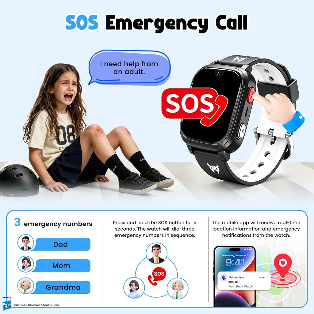4G embroma el reloj elegante con el perseguidor de GPS, tarjeta de SIM de