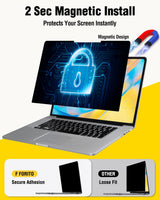 F FORITO Pantalla magnética de privacidad para laptop de 16 pulgada...