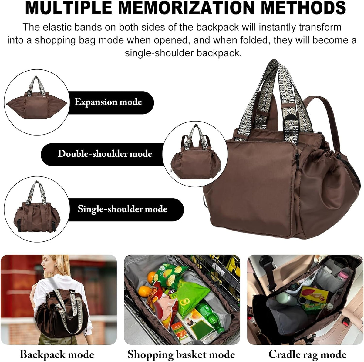 Bolsa de lona mejorada para fin de semana, bolsa de viaje expandible, bolsa de transporte resistente al agua, bolsa de deporte plegable para gimnasio con cremallera reforzada y correa de hombro