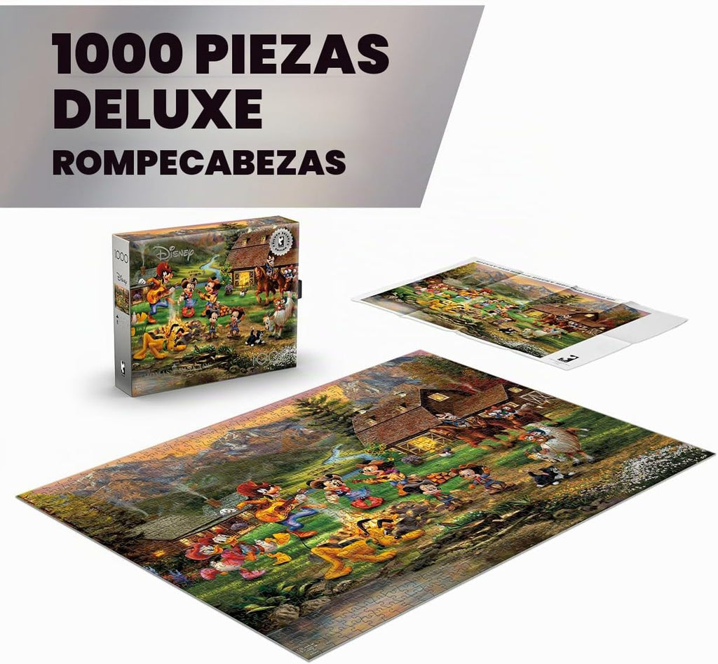 Thomas Kinkade Disney - Rompecabezas de Mickey de 1000 piezas para adultos