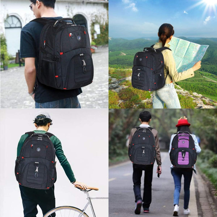 SHRRADOO Mochila de viaje extra grande para laptop de 50L con puert...