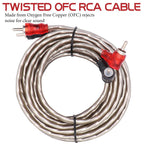 Kit de cableado de subwoofer de amplificador de calibre 4 con potencia, RCA