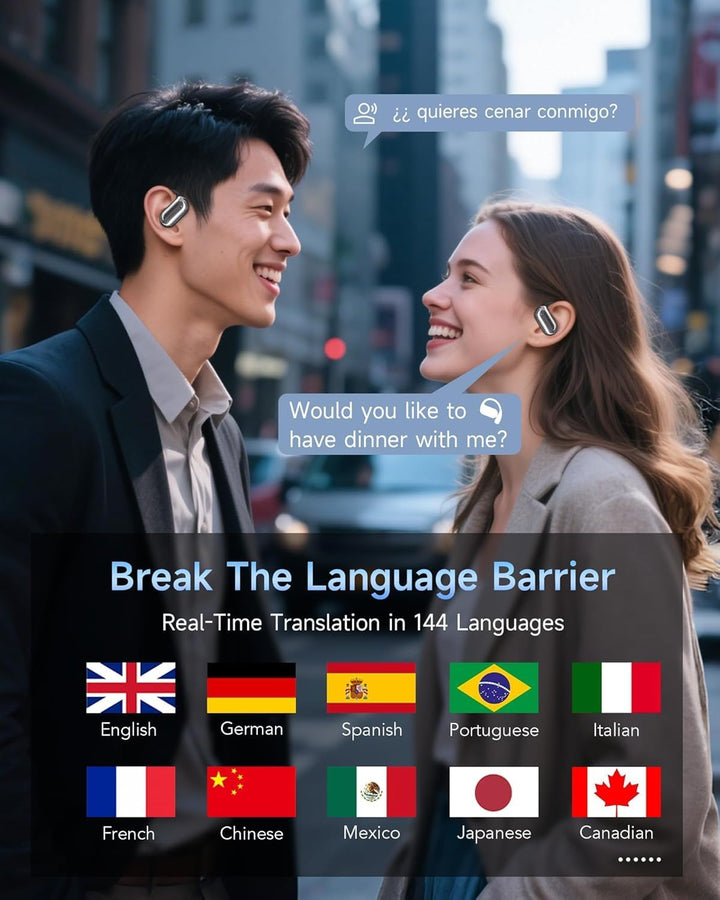 Auriculares de traducción AI en tiempo real, auriculares de traduct...