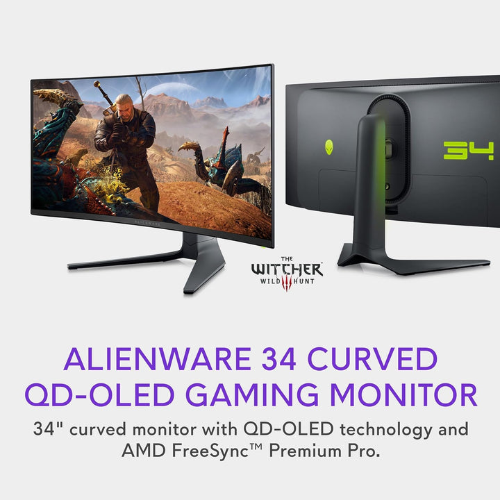 Alienware AW3423DWF - Monitor curvo QD-OLED para juegos, 34 pulgada...