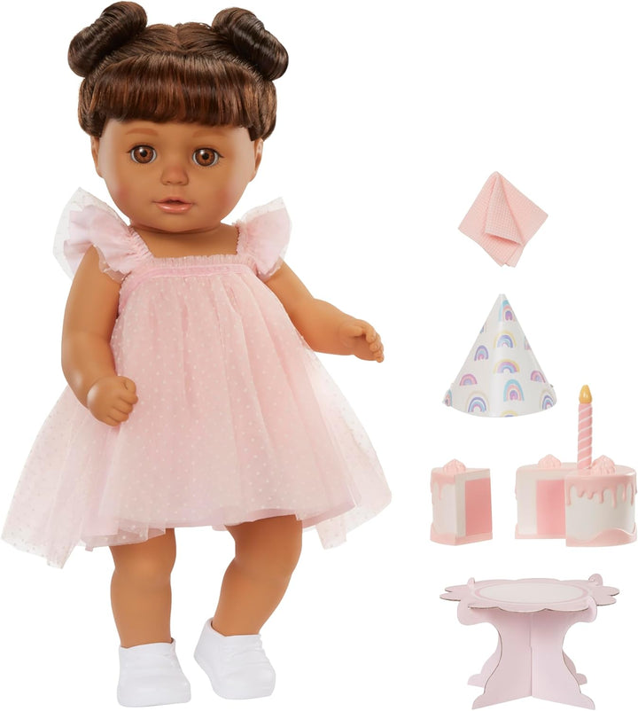 Baby Born Muñeca de cumpleaños Ava - Ojos marrones claros: caracter...
