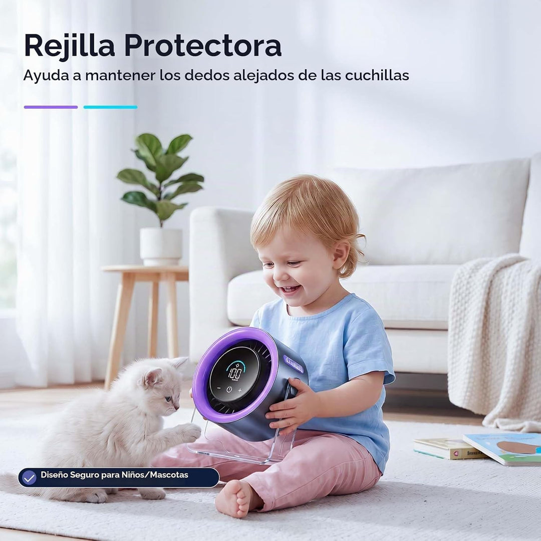Coolhill Ventilador de escritorio USB para dormitorio: ventilador d...
