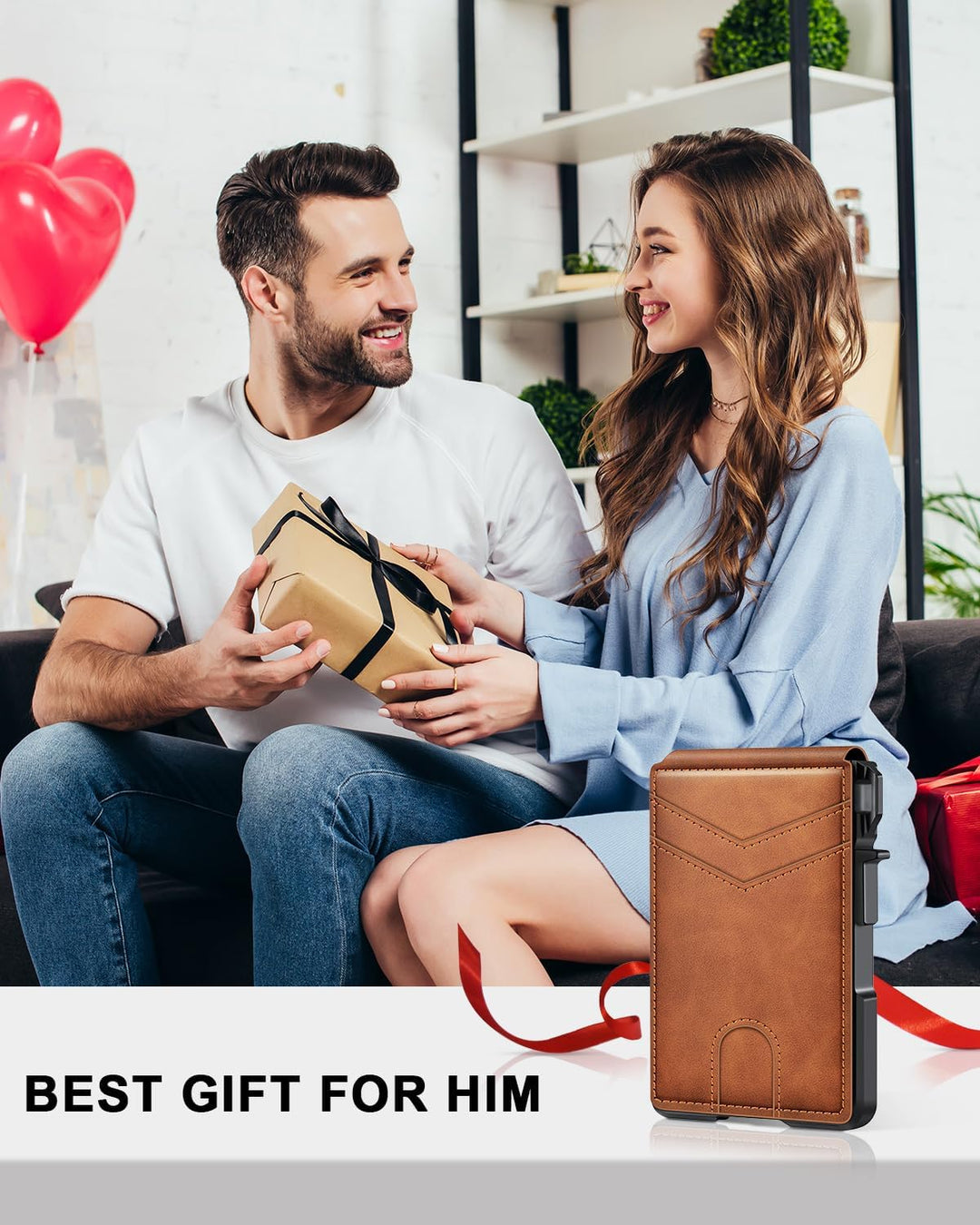 Cartera para hombres, cartera minimalista para hombres de 9-13 tarj...