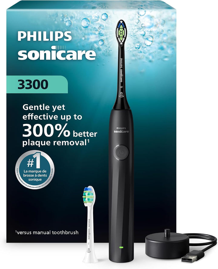 Philips Sonicare Cepillo de dientes eléctrico recargable 3300, 2 ca...
