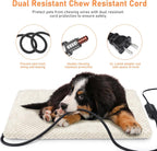 Cama térmica para gatos, almohadilla térmica impermeable de temperatura ajustable para perros y gatos con temporizador, almohadilla térmica para mascotas para gatos y perros, almohadillas