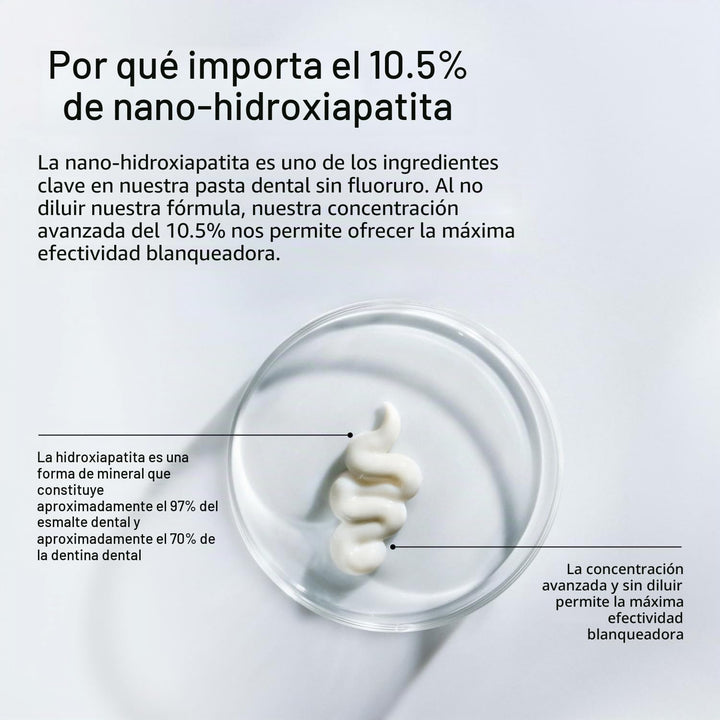 Opalescence Pasta de dientes sin flúor - Nano hidroxiapatita 10.5%...