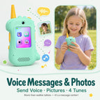 Walkie Talkies de video para niños, paquete de 2, regalo de cumpleaños para