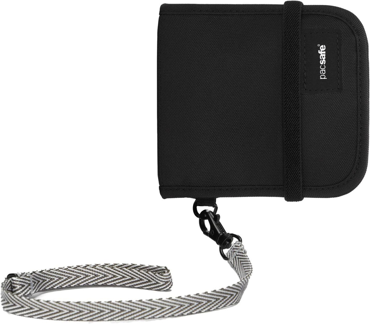 Pacsafe Rfidsafe V100 - Cartera plegable con bloqueo RFID antirrobo, Negro -, Rfidsafe V100 - Cartera plegable con bloqueo RFID antirrobo