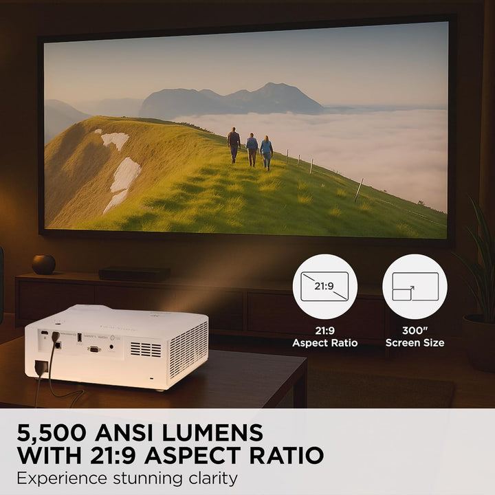ViewSonic LS901-4K UHD Proyector Láser 4K con 5500 lúmenes, zoom óp...