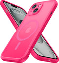 ImpactStrong Protector Magnético Diseñado para Funda iPhone 15 [Protección de Cámara] [Probado contra Caídas de Grado Militar] [Compatible con MagSafe] Funda de Teléfono Delgada Translúcida Mate (6.1