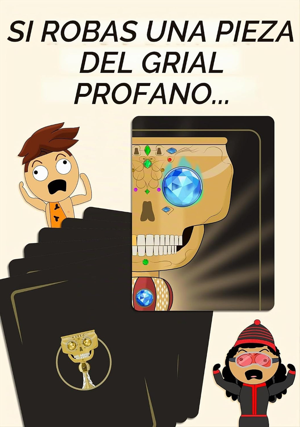 Maldición del Grial Profano | Juego de fiesta | Juego de fiesta para adultos | 20-30 minutos | Fácil inicio | 4-10 jugadores