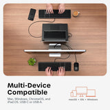 Satechi Combo de teclado y mouse con cable, Slim CLX3 con conectivi...