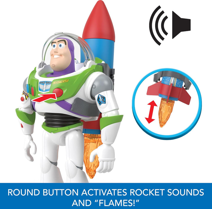 Mattel Disney and Pixar Toy Story - Figura de acción parlante, Rock...