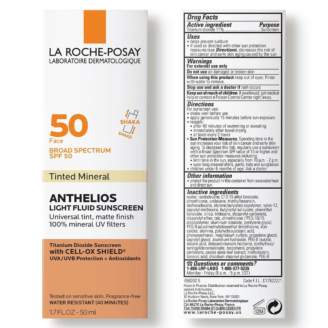 La Roche-Posay Anthelios Sunscreen SPF 40, Ultra-Light Fluid Broad...