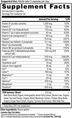 Ancient Nutrition Multivitamínico de apoyo inmunológico, vitamina D y C, cúrcuma
