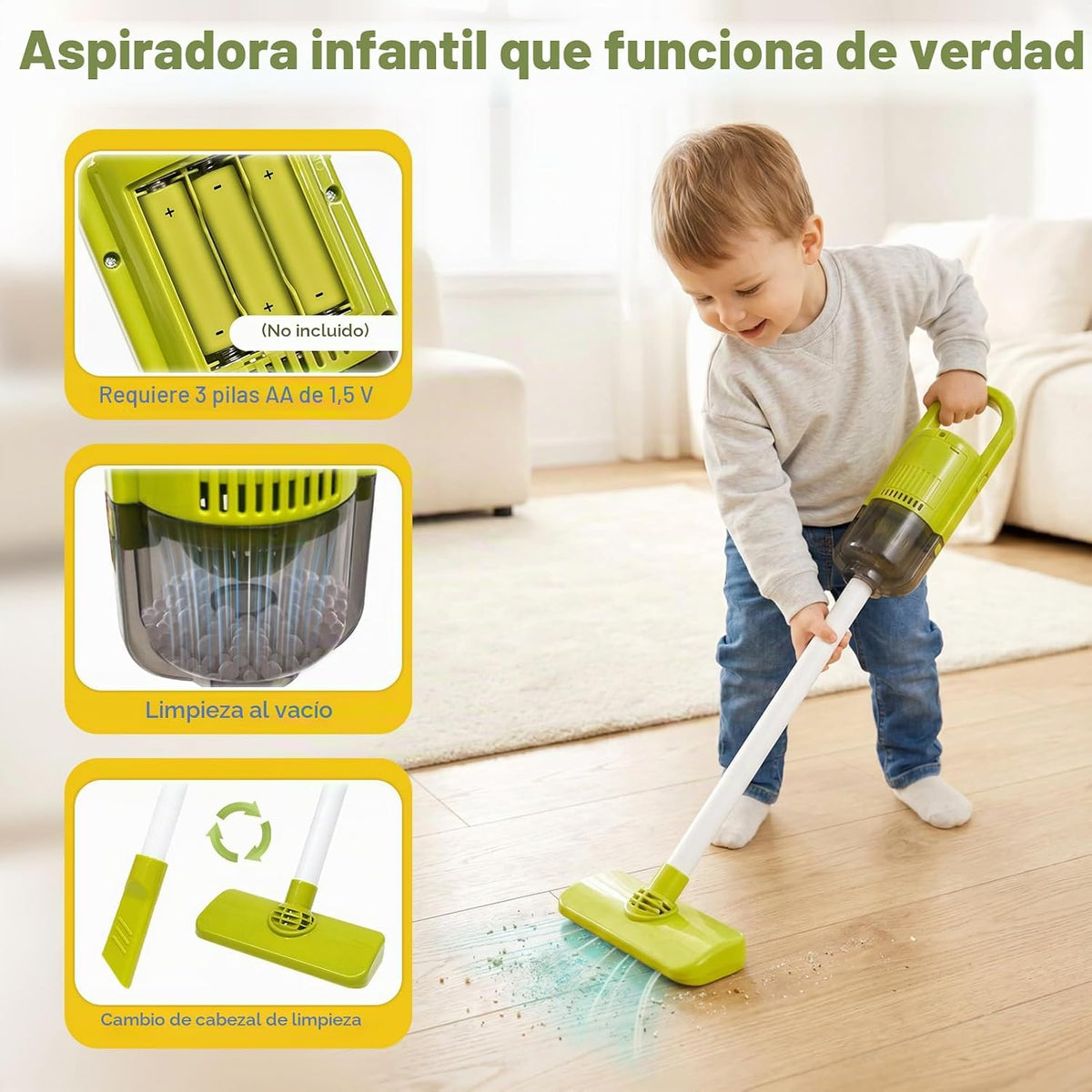 Dreamon - Juego de limpieza para niños, juego de limpieza de juguetes de 14