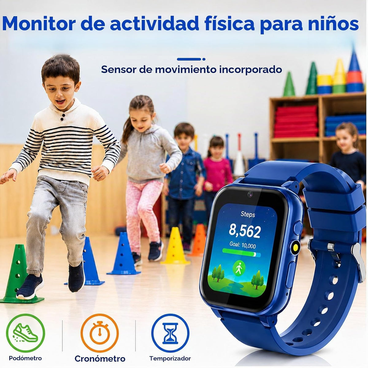 Smart Watch para Niños, Niñas, Azul