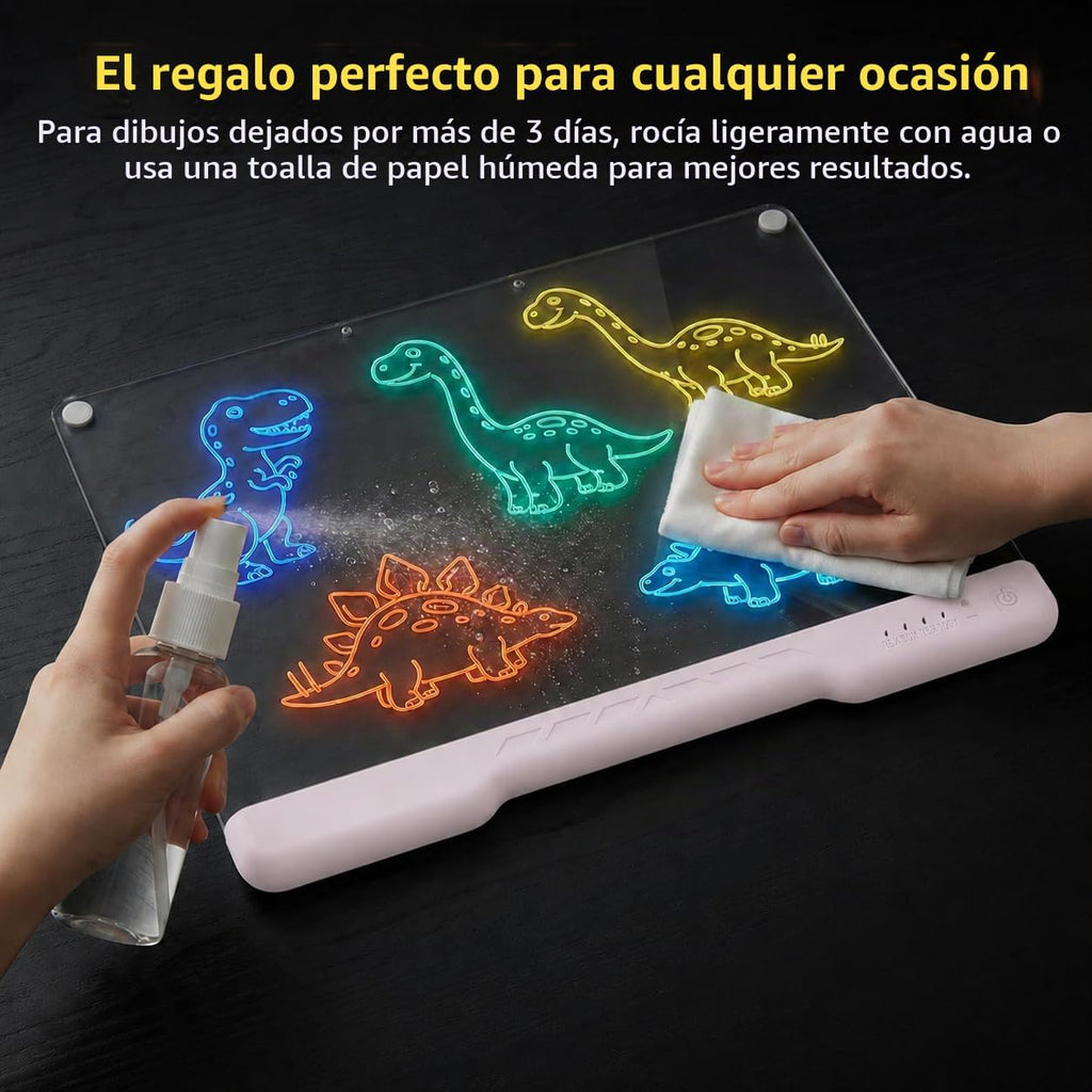 Tablero de dibujo LED de 17 pulgadas para niños, regalo de cumpleaños para