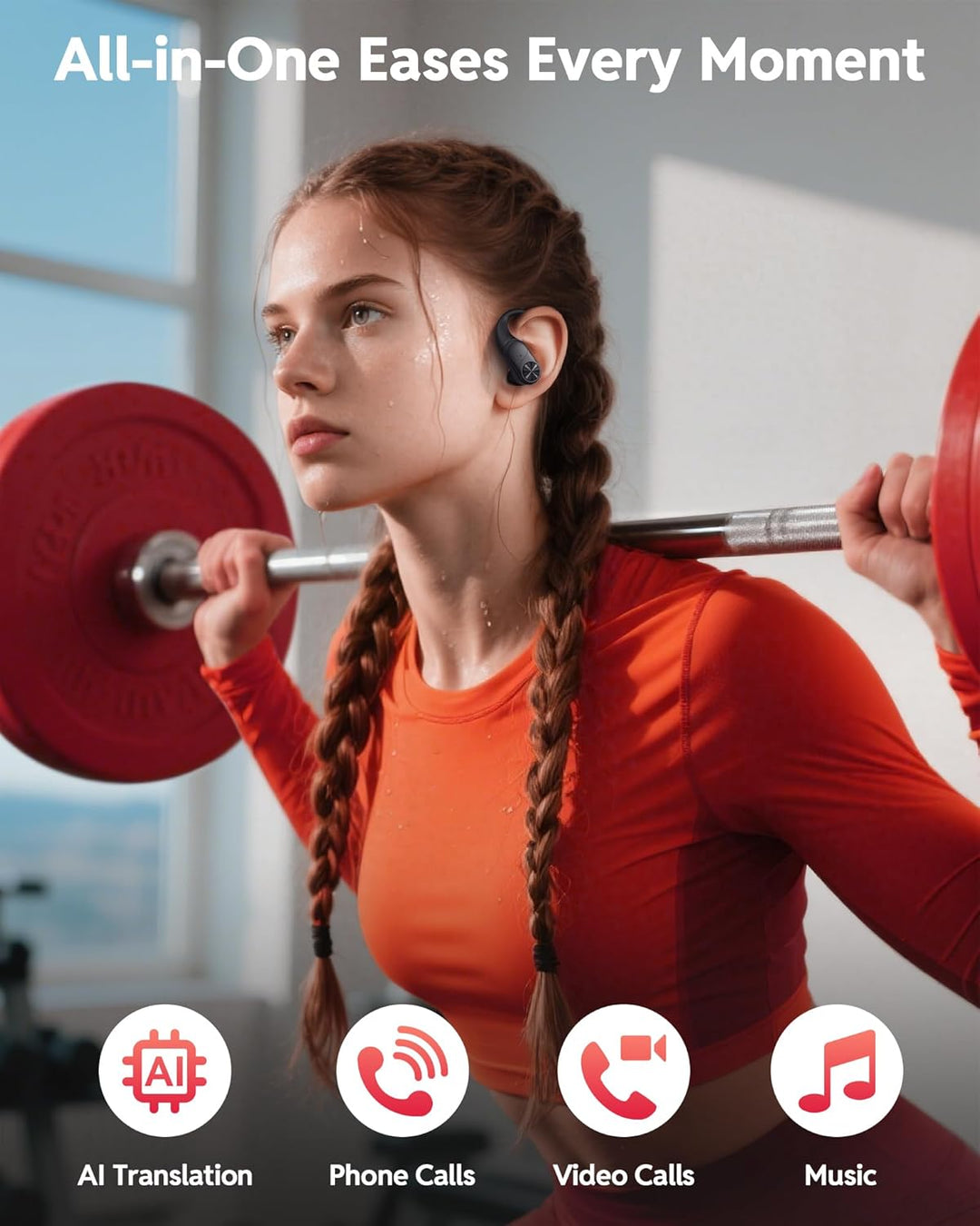 PocBuds Auriculares Bluetooth inalámbricos 80 horas de reproducción...